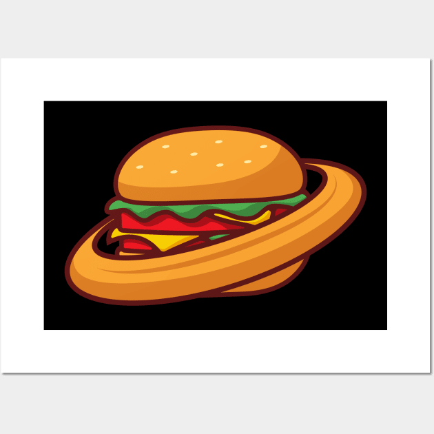 planet burger Wall Art by noorshine